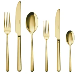Bestekset Sambonet Linear PVD Gold (36-Delig)