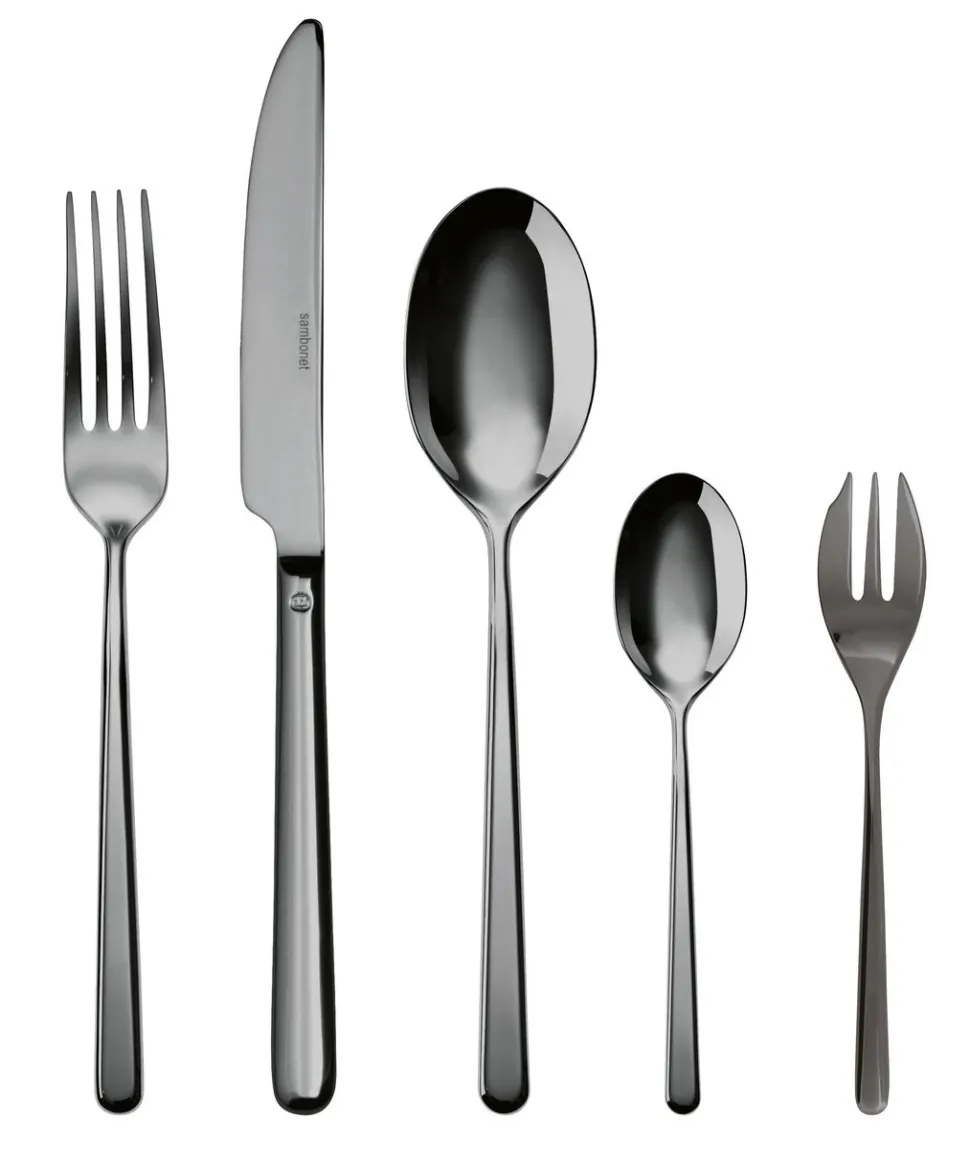 Bestekset Sambonet Linear PVD Black (30-Delig)