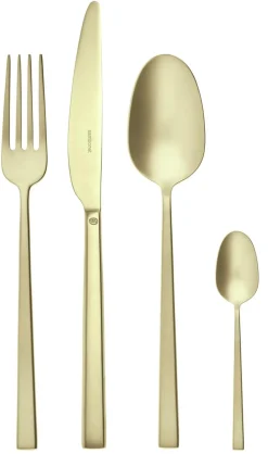 Sambonet Bestekset Rock Antique PVD Champagne (24-Delig)