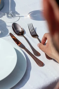 Bestekset Sambonet Taormina PVD Copper (24-Delig)