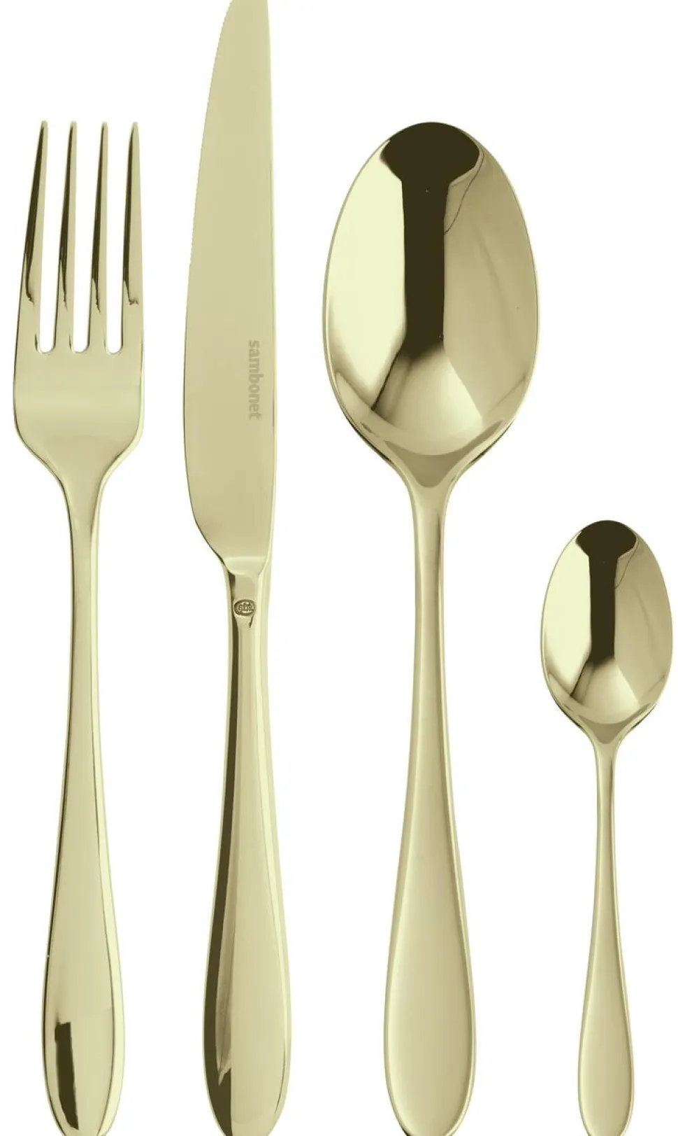 Bestekset Sambonet Velvet PVD Champagne (24-Delig)