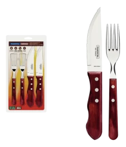 Bestekset Tramontina Jumbo Rood (4-Delig)