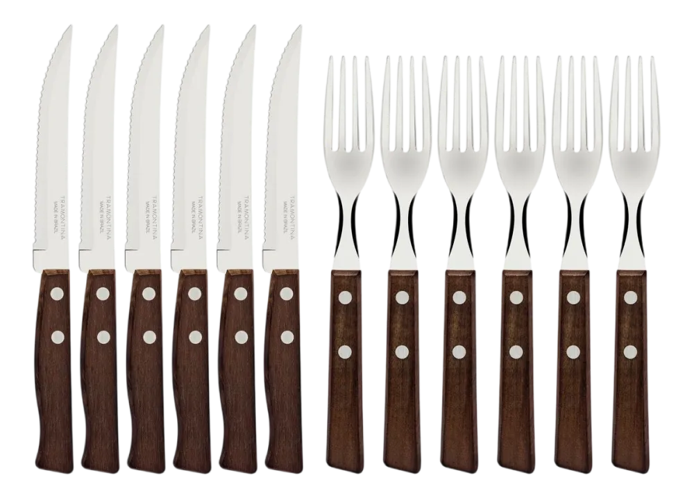 Tramontina Bestekset Tradicional Bruin (12-Delig) Clearance