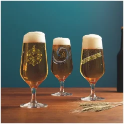 Bierglas Ritzenhoff Brauchzeit #1 #2 374 ml (Set van 2)