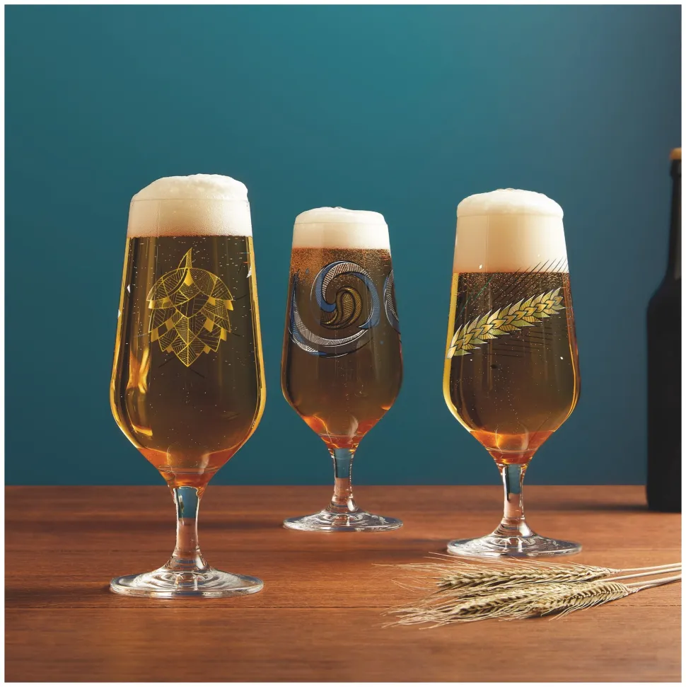 Bierglas Ritzenhoff Brauchzeit #1 #2 374 ml (Set van 2)