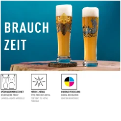 Ritzenhoff Bierglas Brauchzeit #3 #4 646 ml (Set van 2) Online