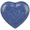 Bunzlau Castle Bord Blue Diamond Heart Medium 18,2 cm Clearance