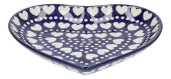 Bord Bunzlau Castle Hart Medium Blue Valentine