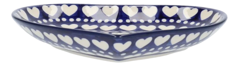 Bord Bunzlau Castle Hart Medium Blue Valentine