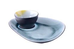 Gastro Bord Medium Spiegel Grey Blue Ovaal 22 x 16 cm (4-delig) Discount