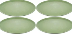 Koziol Bord Bio-Circulair Connect Nature Leaf Green 25,5 cm (4-Delig) New