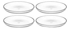 Bord Leonardo Cucina 18 cm (Set van 4), Glas