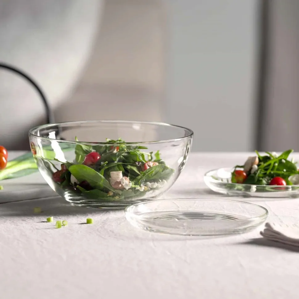 Bord Leonardo Cucina 18 cm (Set van 4), Glas