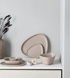 Bord Lind DNA Stoneware Platter Plate Sand
