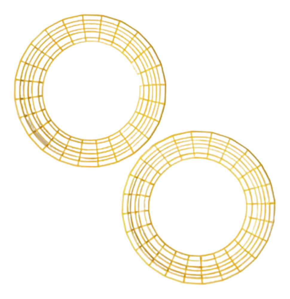Bord POLSPOTTEN Digi Yellow L (Set van 2)