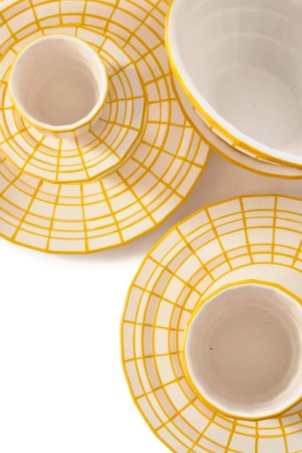 Bord POLSPOTTEN Digi Yellow L (Set van 2)
