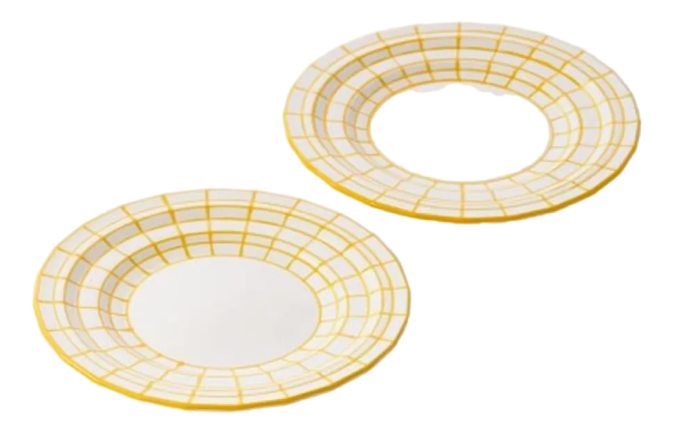 Bord POLSPOTTEN Digi Yellow L (Set van 2)