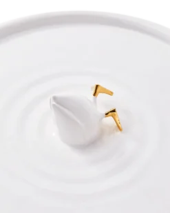 Bord POLSPOTTEN Plate Diving Duck Gold Ø40