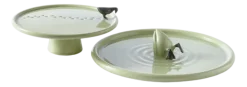 Bord POLSPOTTEN Plate Diving Duck Green Grey Ø40
