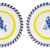 Bord Polspotten x Rijksmuseum Bird Patterned Yellow 27 cm (Set van 2)