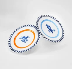 POLSPOTTEN Bord x Rijksmuseum Bird Patterned Blue 27 cm (Set van 2) Best