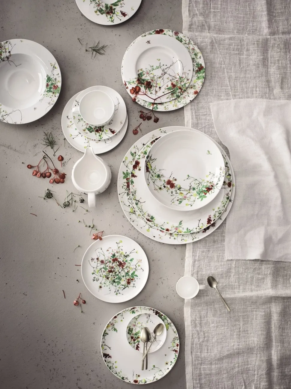 Bord Rosenthal Brillance Fleurs Sauvages 27 cm