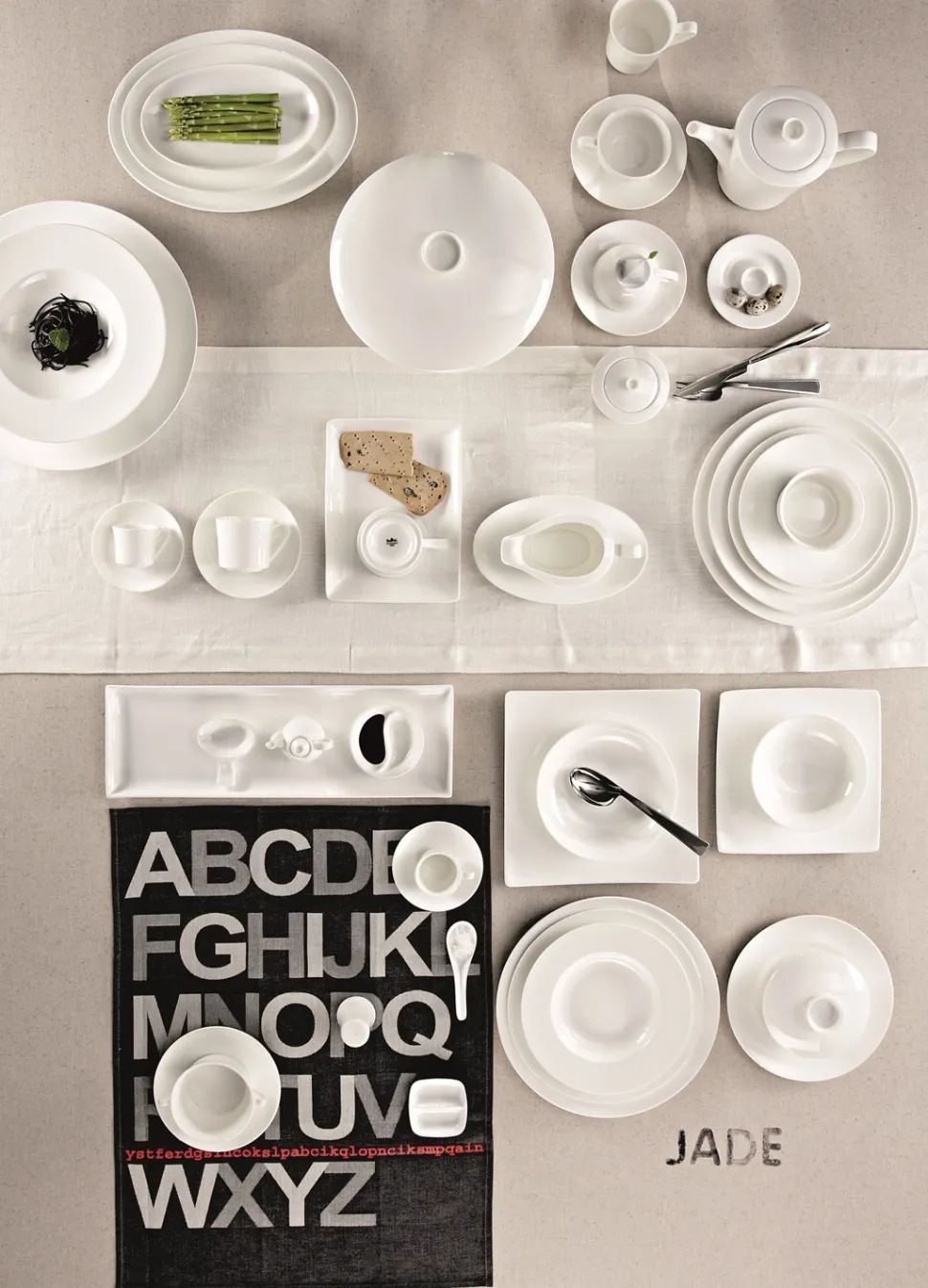 Bord Rosenthal Jade White 20 cm