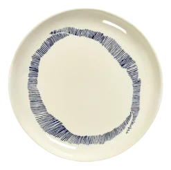 Bord Serax Feast Tableware By Ottolenghi White Stripes Blue S 19 cm
