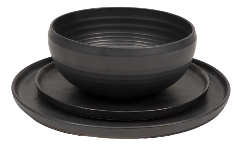 Bord Serax M Pure Black 22 cm