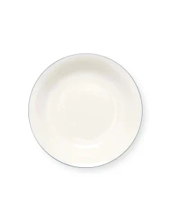 Bord vtwonen Pasta Plate White-Blue Line 25,5 cm (Set van 6)