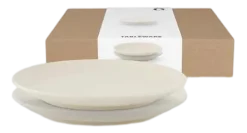 Bord vtwonen Plates Ceramic Offwhite 24 cm (Set van 2)