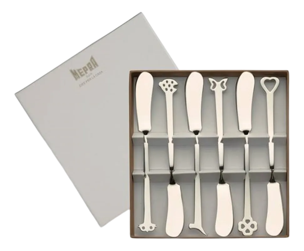 Boterverdelers Mepra Evento Zilver (6-delig)