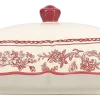 Botervloot Salt & Pepper Cyril Burgundy Ivory