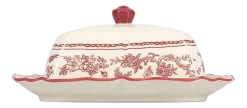Botervloot Salt & Pepper Cyril Burgundy Ivory