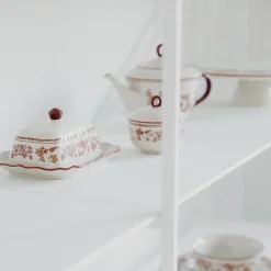Botervloot Salt & Pepper Cyril Burgundy Ivory