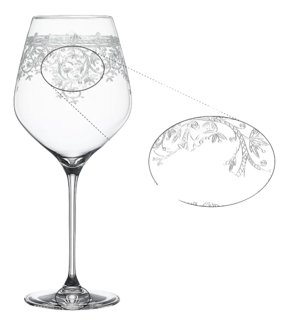 Bourgogneglas Spiegelau Arabesque 840 ml (2-Delig)