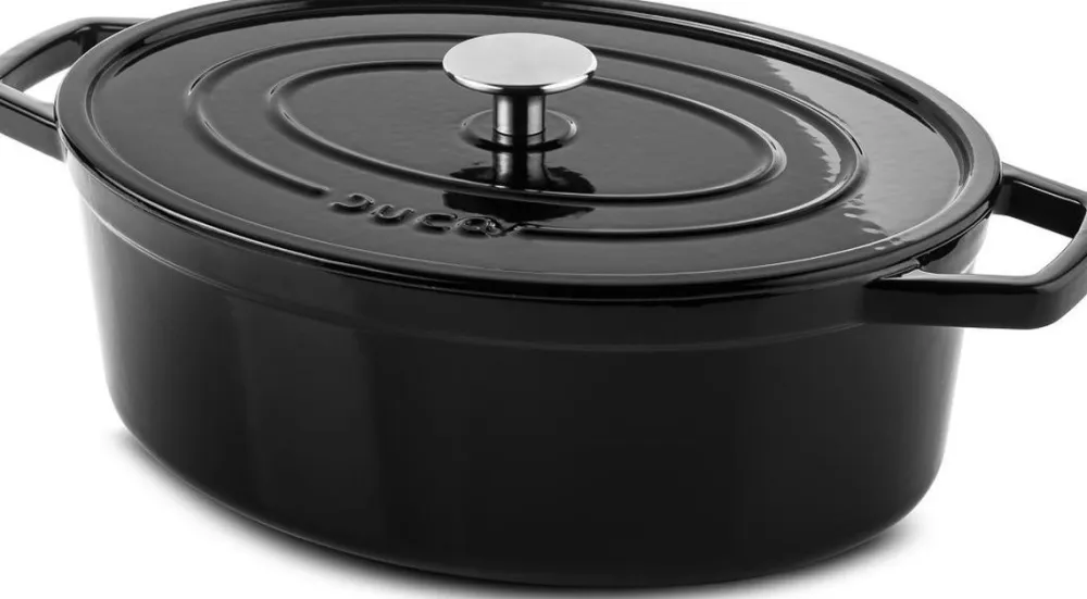 Ducq Braadpan Cast Iron Ovaal 31 x 24 cm Hot
