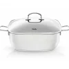 Braadpan Fissler Secural Met Antikleeflaag Vierkant Met Glasdeksel (28 x 28 cm)