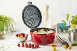 Braadpan Fontignac Mains Libres Ovaal Rood 29 cm