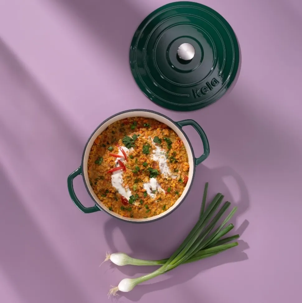 Braadpan Kela Calido Met Deksel Emerald Green 24 cm