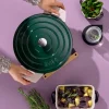 Braadpan Kela Calido Met Deksel Ovaal Emerald Green 36 x 29 cm