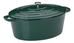 Braadpan Kela Calido Met Deksel Ovaal Emerald Green 36 x 29 cm