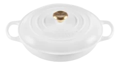 Le Creuset Braadpan Campagnard Rond White 30 cm
