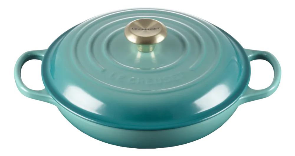 Le Creuset Braadpan Campagnard Bleu Riviera Outlet