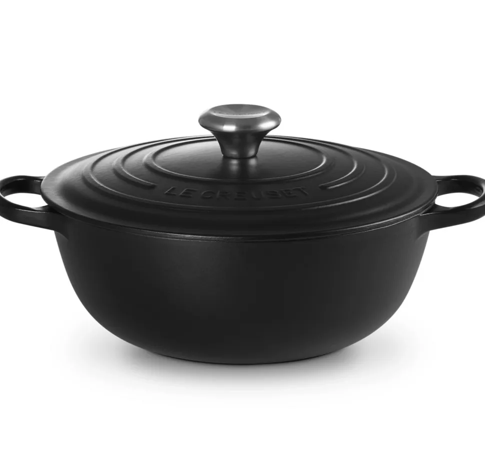 Braadpan Le Creuset Marmite Gietijzer Mat Zwart 26 cm