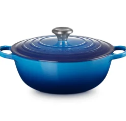 Braadpan Le Creuset Marmite Gietijzer Azure 26 cm