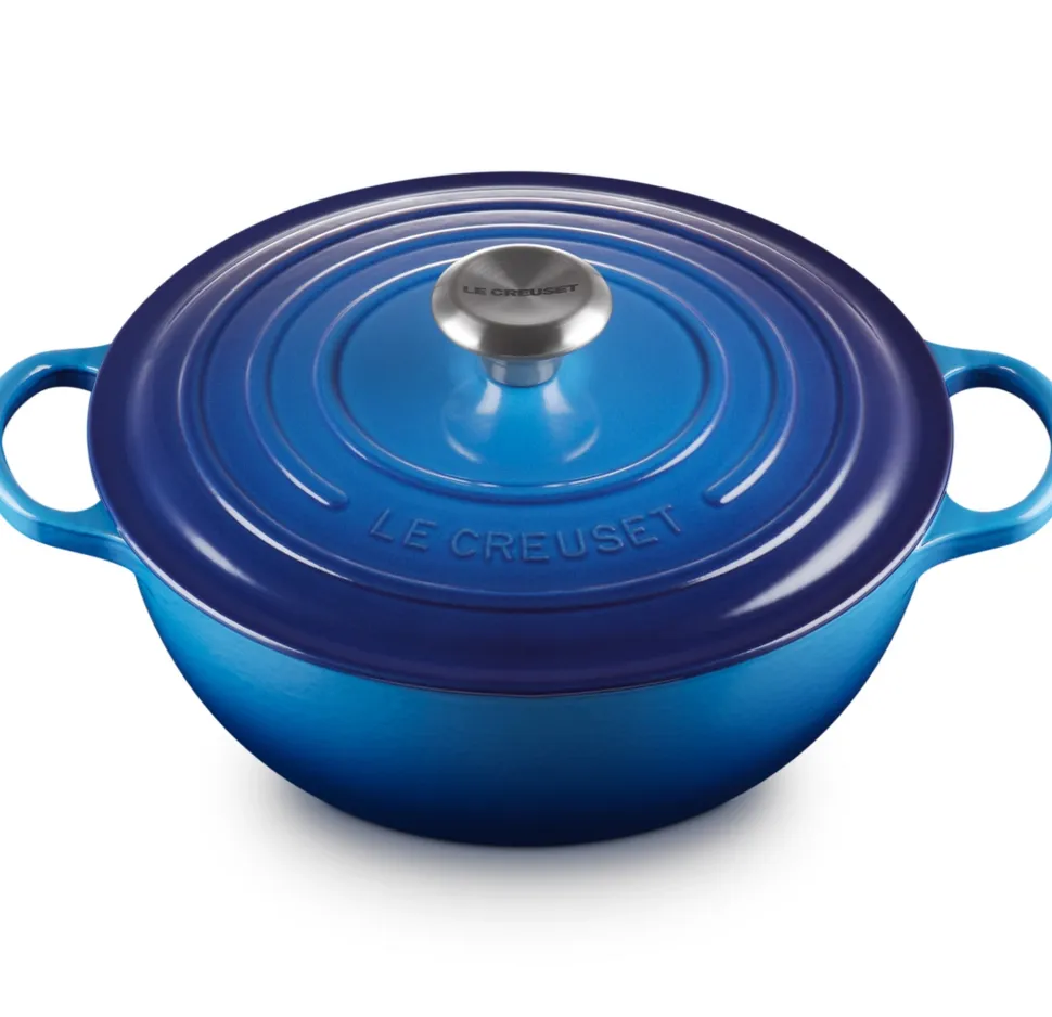Braadpan Le Creuset Marmite Gietijzer Azure 26 cm
