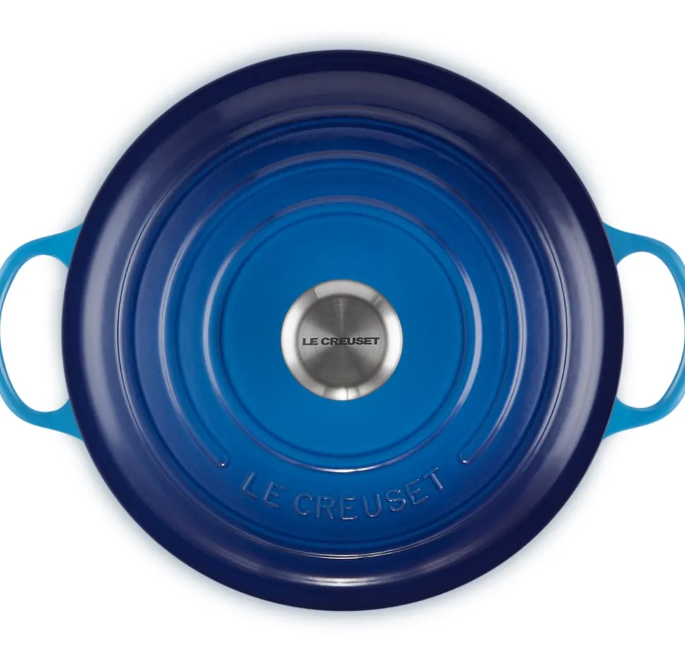 Braadpan Le Creuset Marmite Gietijzer Azure 26 cm