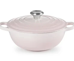 Le Creuset Braadpan Marmite Gietijzer Shell Pink 24 cm Outlet