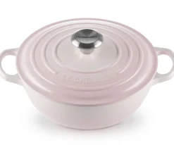 Le Creuset Braadpan Marmite Gietijzer Shell Pink 24 cm Outlet